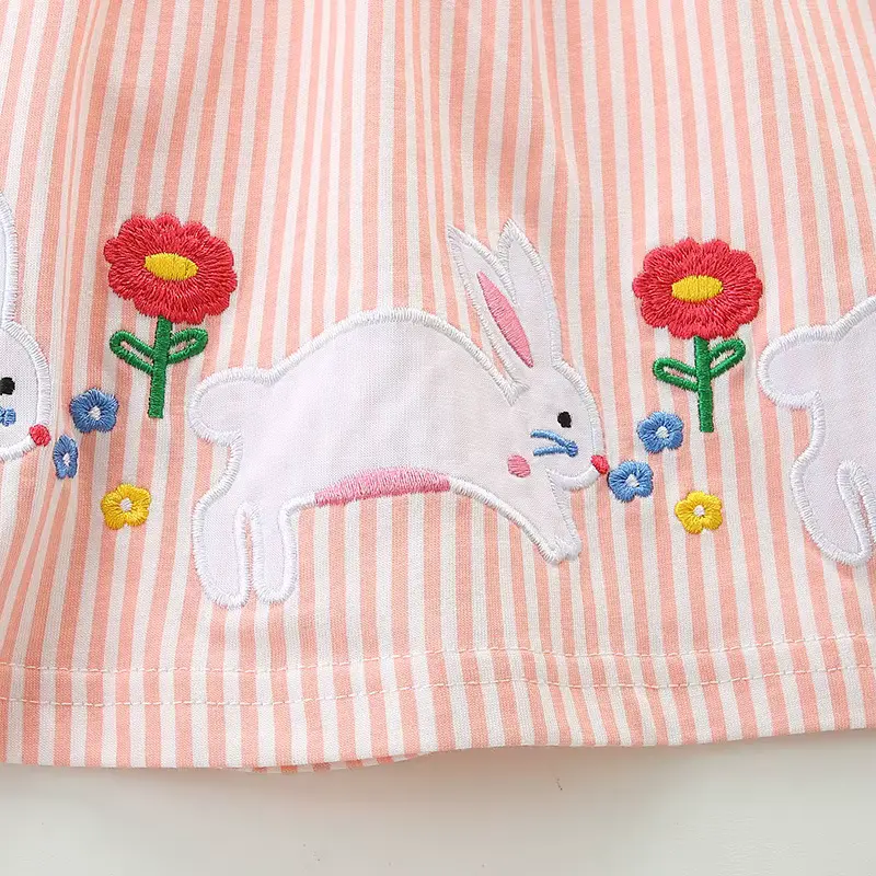 Girls Cotton Cartoon Princess Dress Sweet Embroidered Sleeveless Knee-length Wholesale product image 3