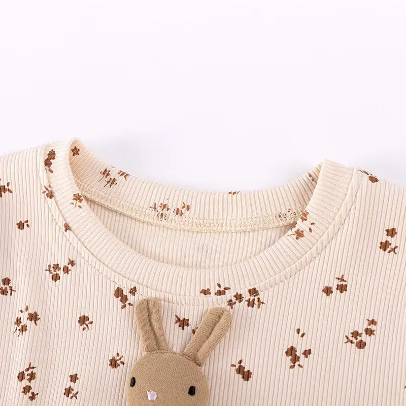 Girls Mesh Rabbit Animal Dress Mini Sheath Three-dimensional Flowers Wholesale product image 2