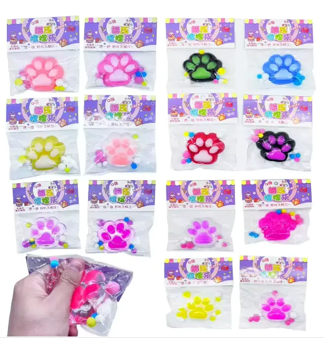 Handmade Latex EVA Silicone Plastic Flocking Cats PAW Stress Educational Wholesale product image 4