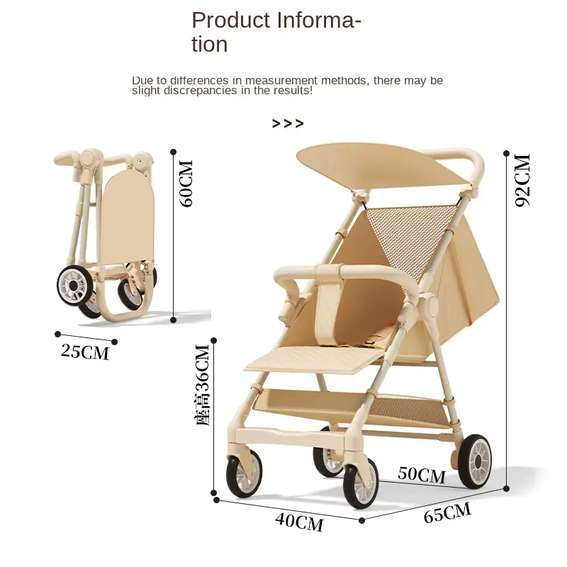 Stroller Ultra-light Portable Foldable Pocket Stainless Steel Frame Oxford Wholesale product image 3