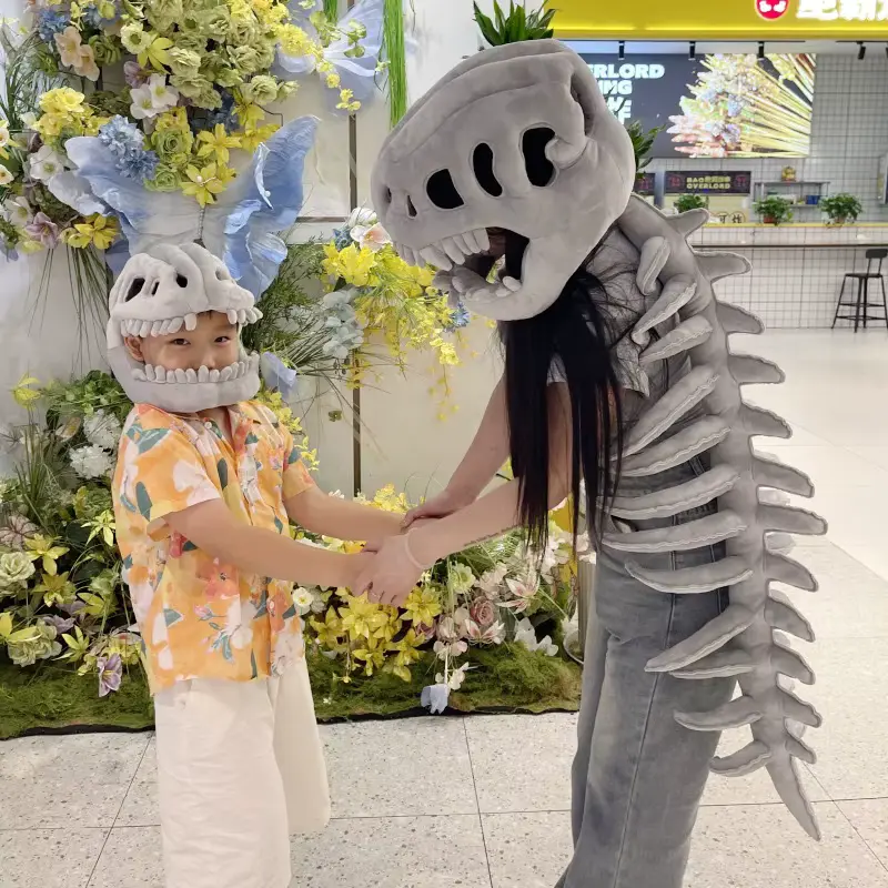 Cotton Wholesale Soft Plush Dinosaur Skeleton Skull Toys Polyester Educational product image 3