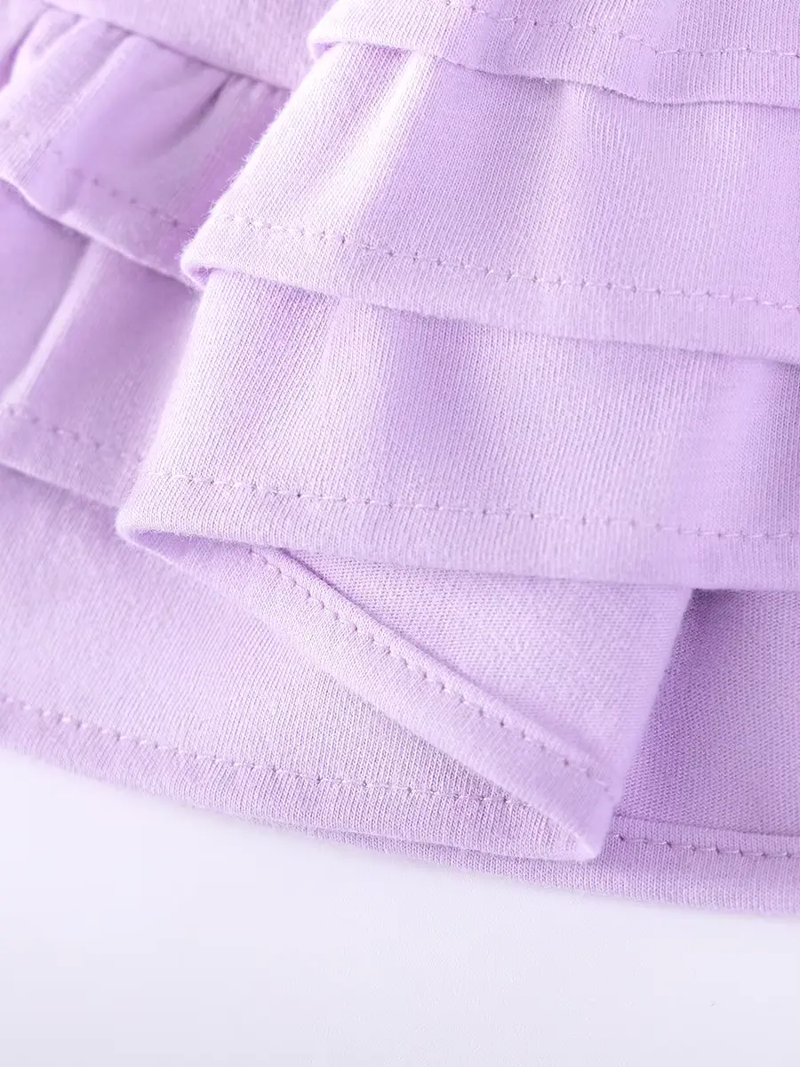 Girls Cotton Dress 2026 Polyester O-neck Floral Polo Short Wholesale product image 4