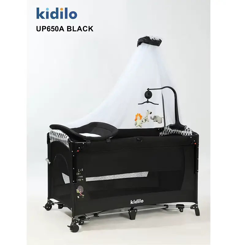 BED Kidilo Portable Crib Foldable Multifunctional BB With Canopy Wholesale