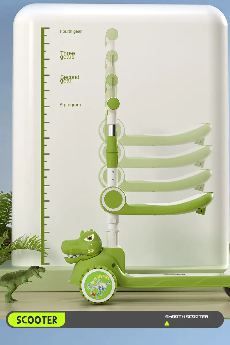 Boys Girls Scooter Foldable 3-in LED Light AND Music Wholesale product image 3