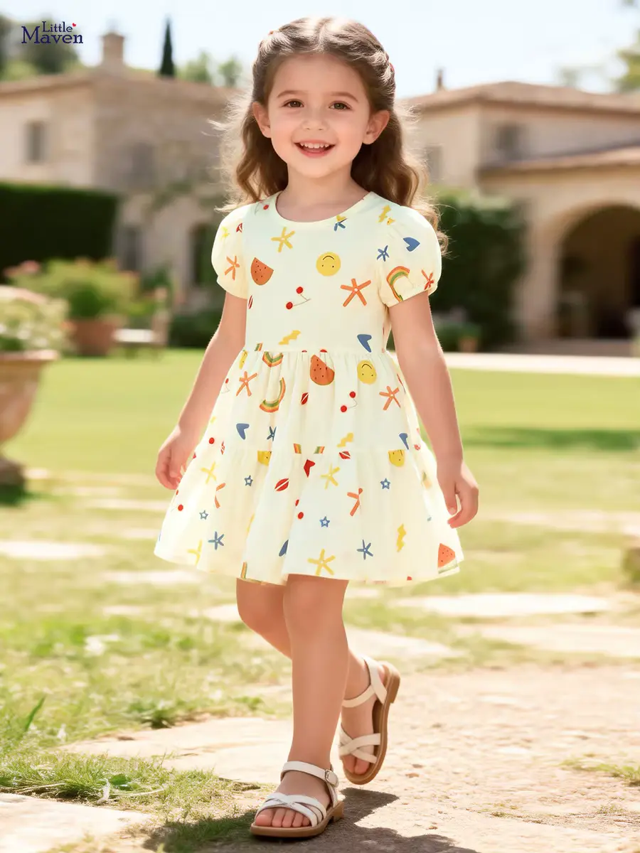 Dress Customized O-neck Knee-length Short Sleeve A-line Silhouette Garment Wholesale product image 1
