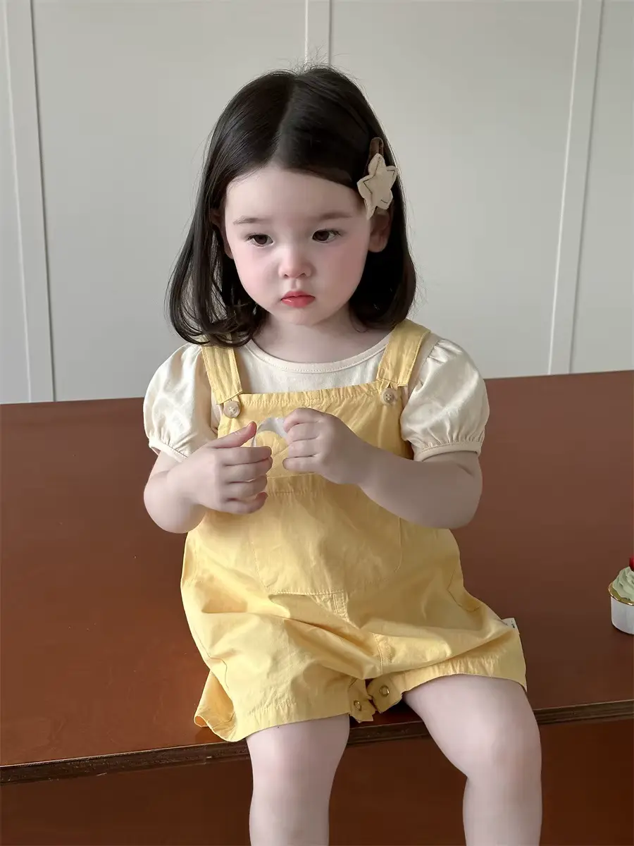 Girls Cotton T-shirt SET Clothing 4t Two-piece Short Sleeve Wholesale product image 2