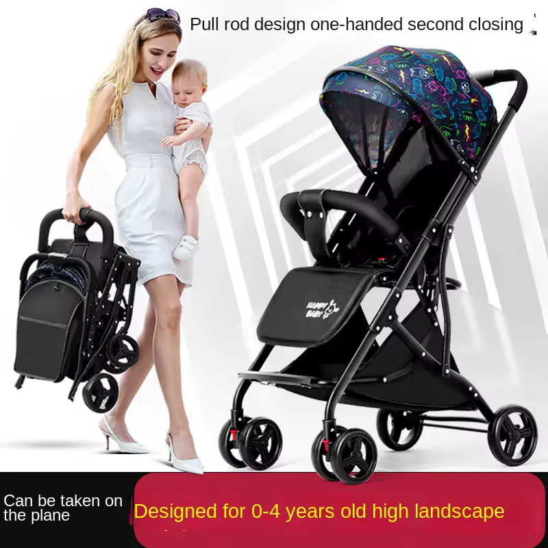 Stroller Telescopic ROD Design SIT AND LIE ONE Hand Wholesale product image 3