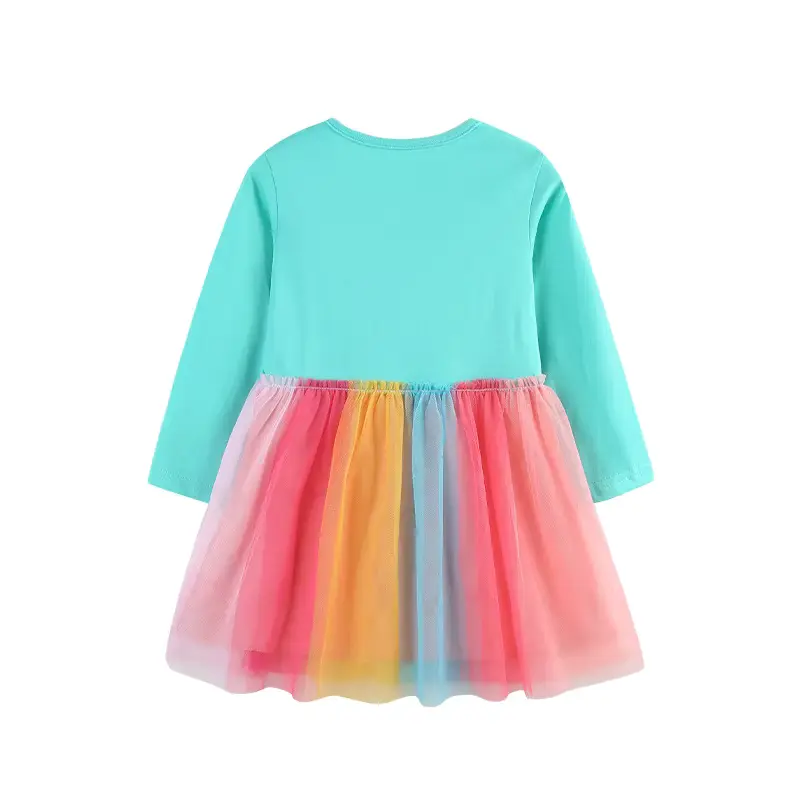Cotton Cartoon Print Princess Dress Soft Sweet Unicorn Knitting Wholesale product image 2