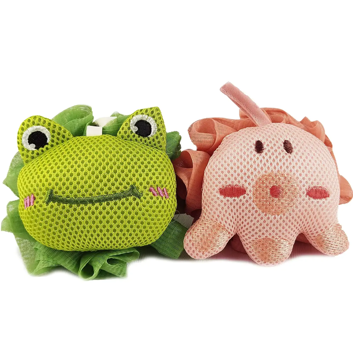 Boys Girls Toddler Bath Brush Exfoliating Body Scrubber Apple-shaped OEM Wholesale