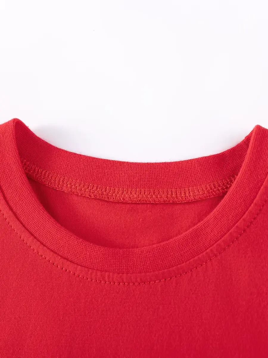 Girls Cotton Dress RED Ladybug Polyester Toddler Ruffled Sleeve Wholesale product image 2