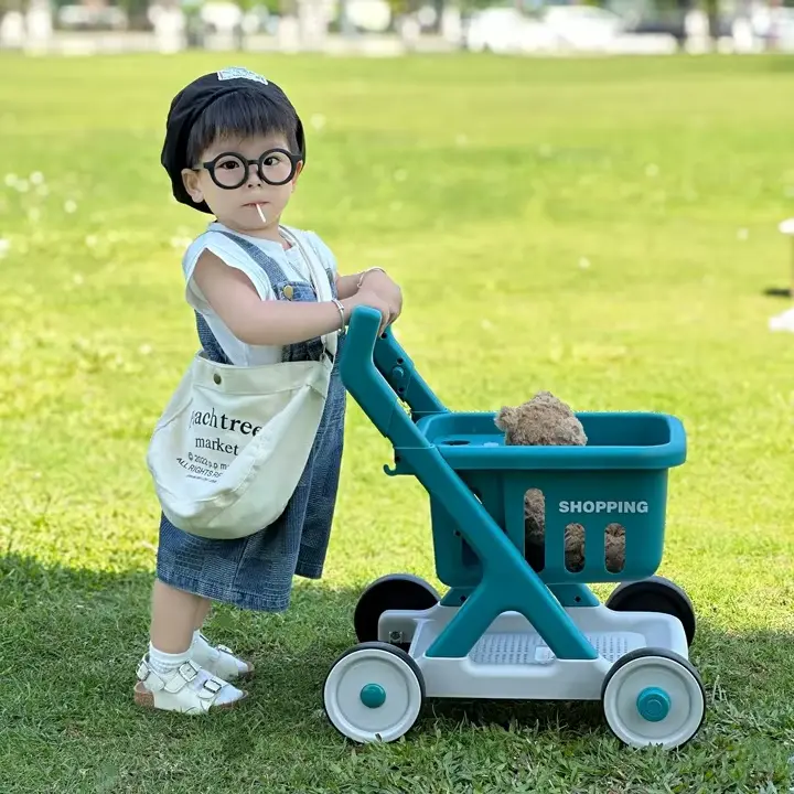 Walker Toddler Push Cart Simulation Shopping Trolley TOY Walking Wholesale