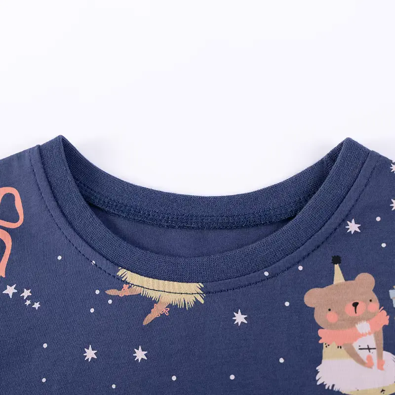 Girls Cotton Mesh Cartoon Print Princess Dress With Short Wholesale product image 2