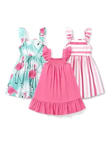 Girls Cotton Striped Skirt Suspender Sleeveless Long Flower Girl Wholesale