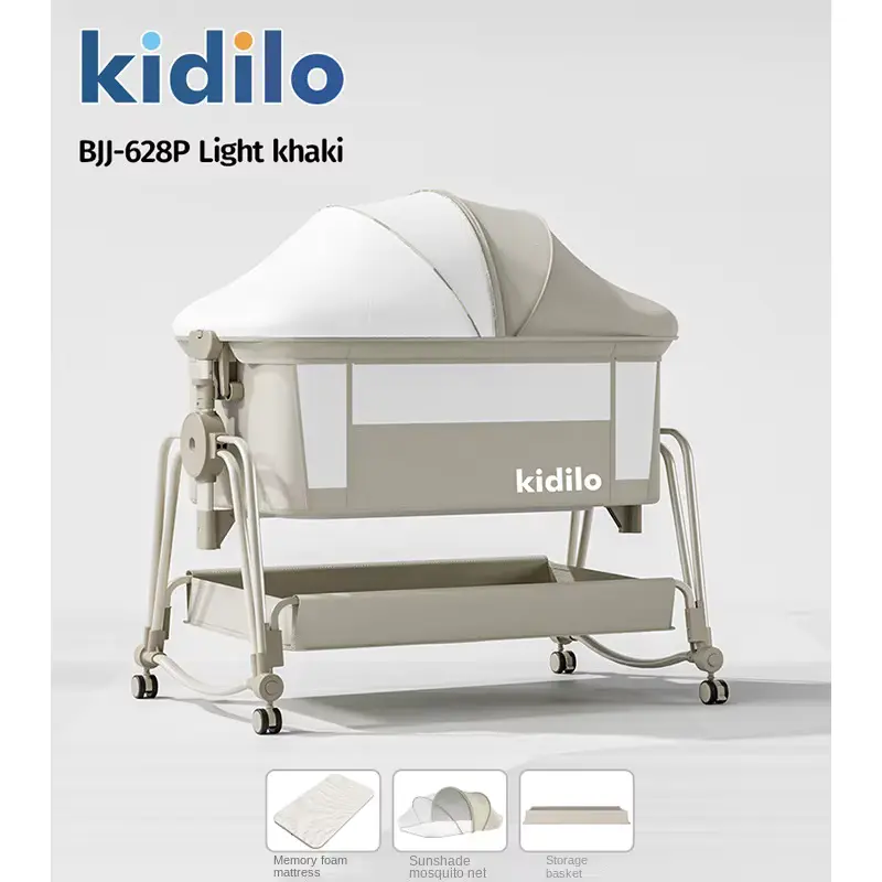 BED Kidilo Portable Crib Foldable Multifunctional BB With Canopy Wholesale