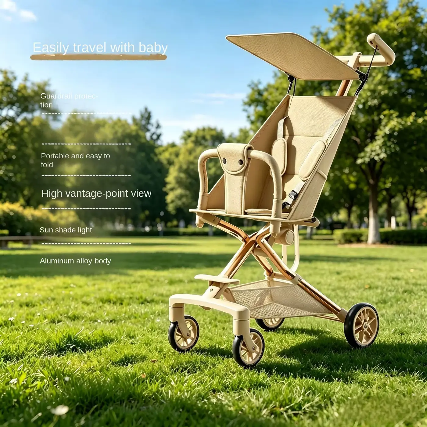 Stroller Lightweight Aluminum Airline Approved One-hand Fold Compact Pocket Wholesale