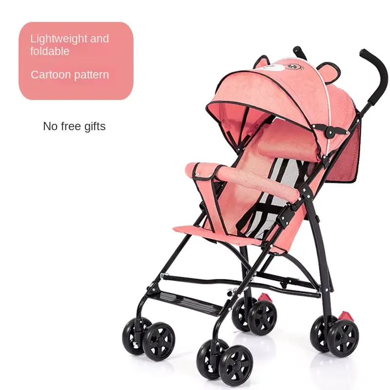 Cartoon Stroller Wheel Stainless Steel Frame Light Foldable Shock Wholesale