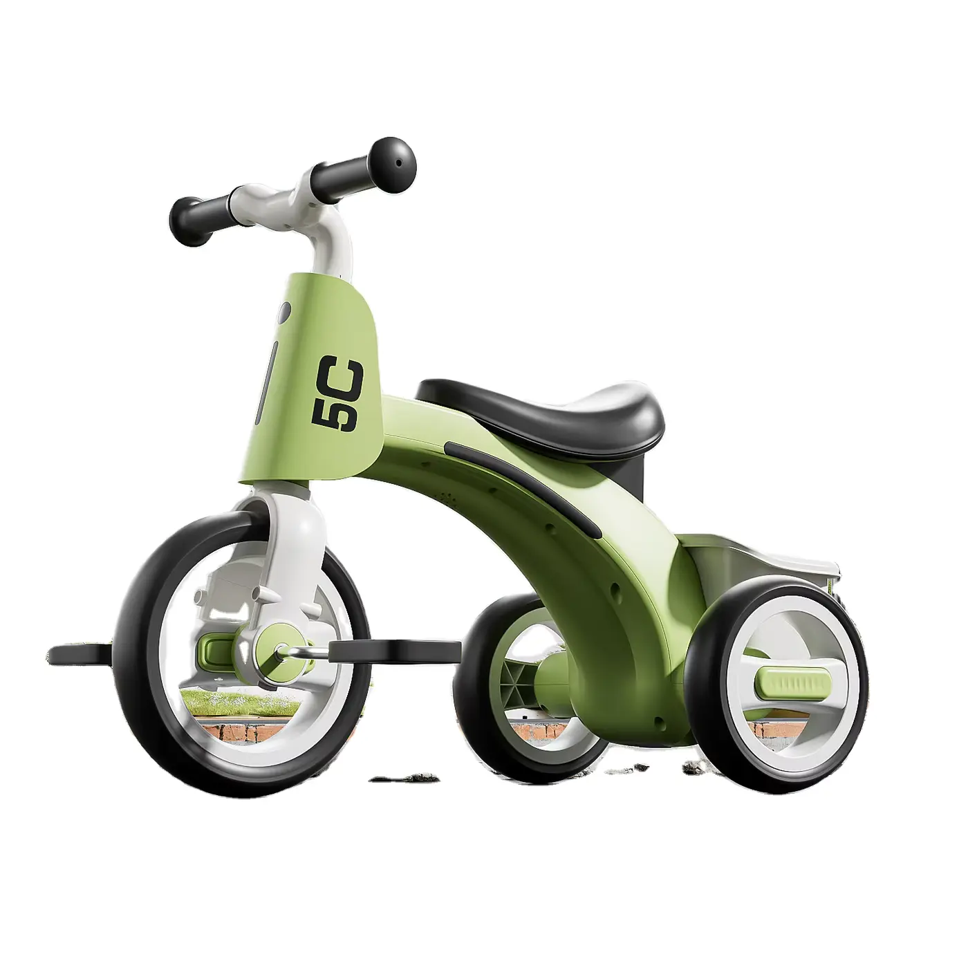 Lightweight Tricycle Anti-slip Anti-tilt Balance Bike With Music LED OEM Wholesale product image 3