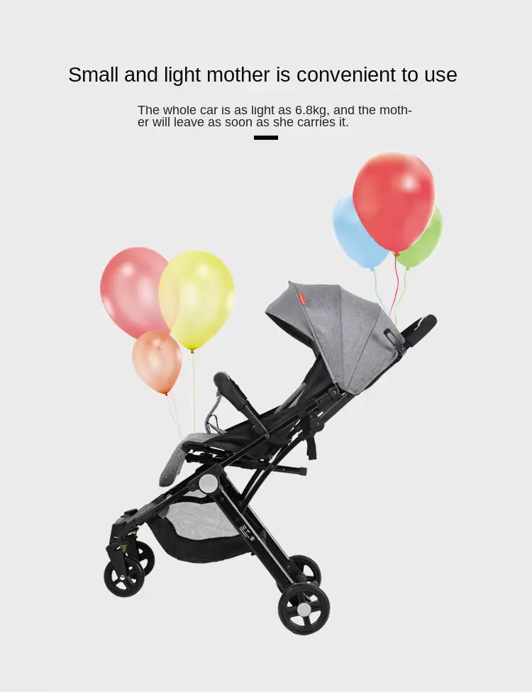 Stroller Seat Lightweight Fast Fold Breathable 360 Swivel Wheels Wholesale product image 3