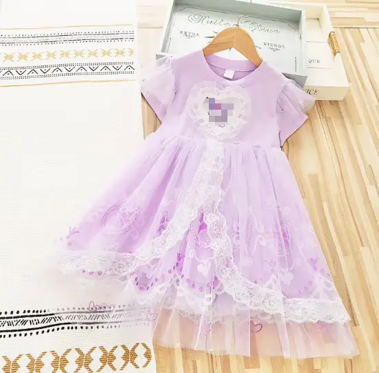 Girls Princess Dress Skirt 2026 Breathable Lace Crocheted Short Wholesale product image 4